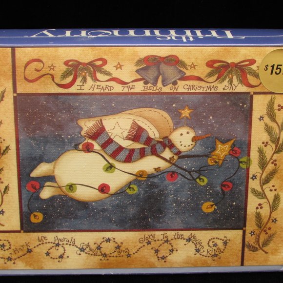 Angel Snowman 18 Christmas Cards With Sentiment - Picture 1 of 8